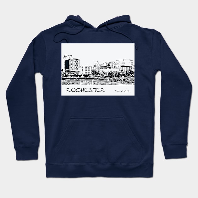 Rochester Minnesota Hoodie by Lakeric